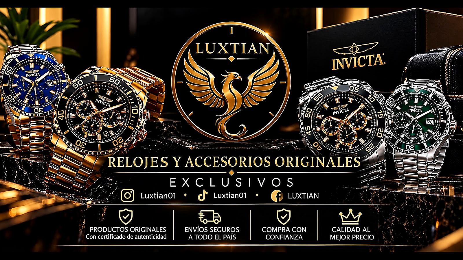 LUXTIAN: relojes y accesorios originales exclusivos. Estilo, prestigio y confianza.